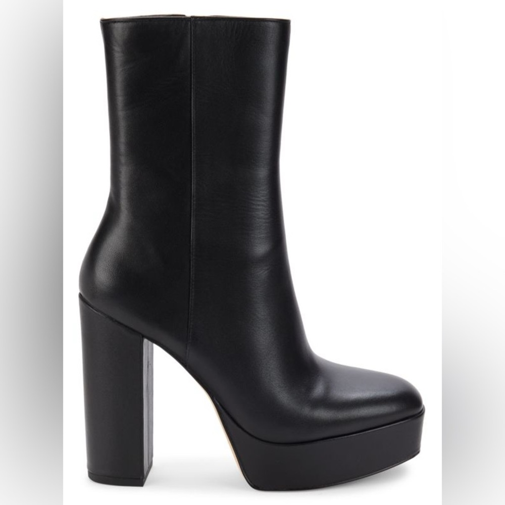 Stuart Weitzman Party Block Heel Platform Ankle Boots
